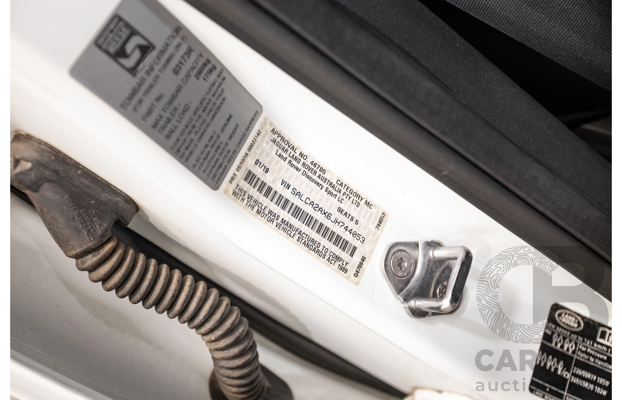 Land Rover Discovery Sport Si4 (213kW) SE (AWD) L550 MY19 4D Wagon Fuji White Turbo 2.0L