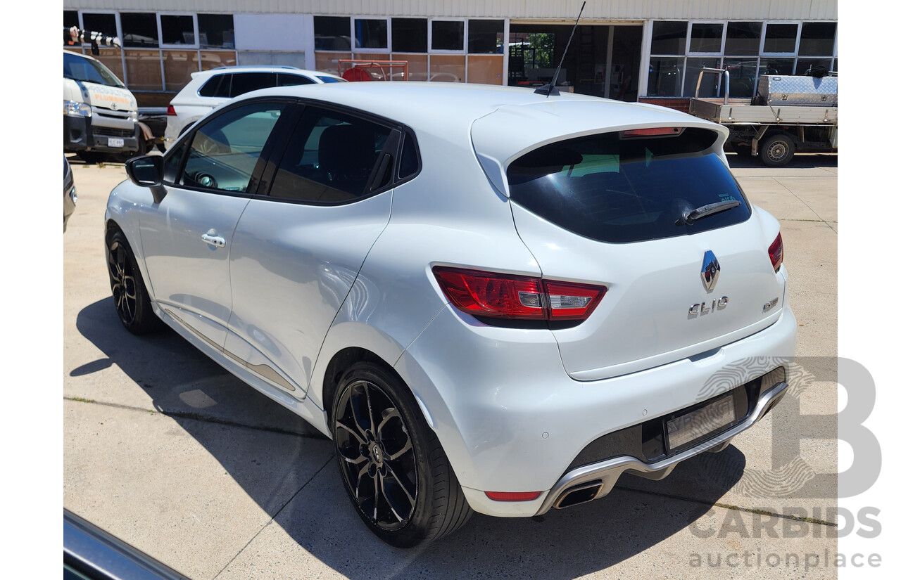 6/2014 Renault Clio RS 200 Sport Trophy X98 5d Hatchback White 1.6L