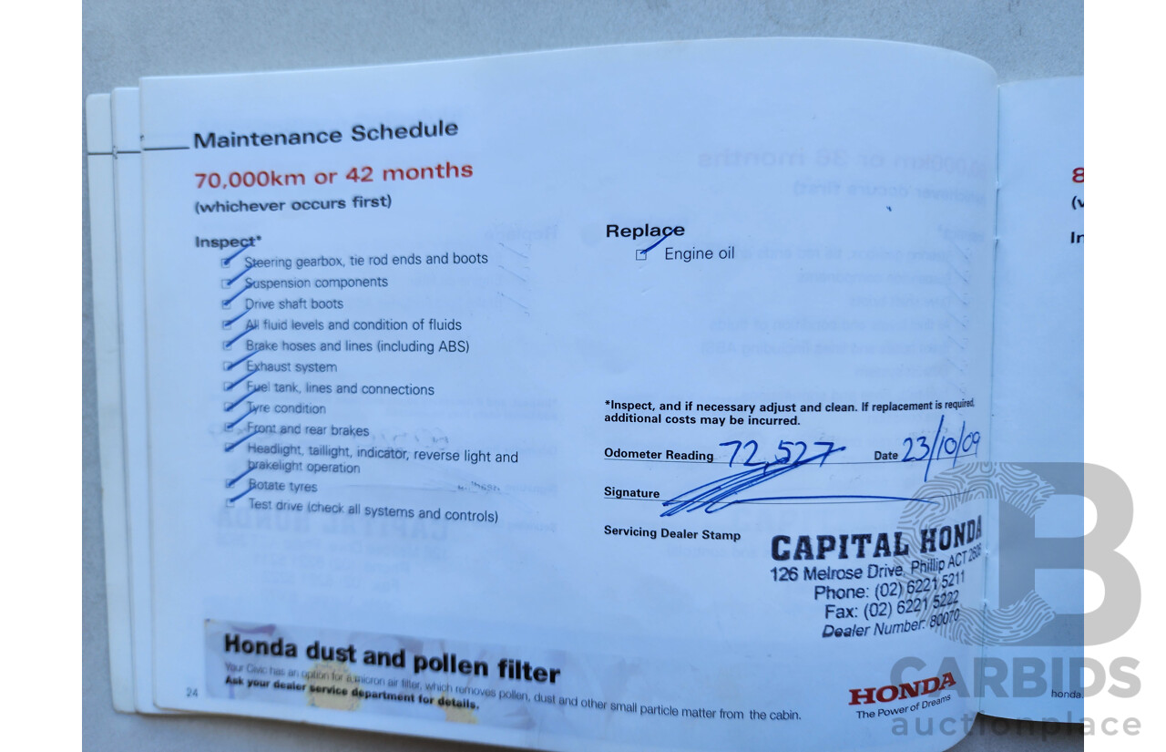 2/2006 Honda Civic VTi 40 4d Sedan Grey 1.8L