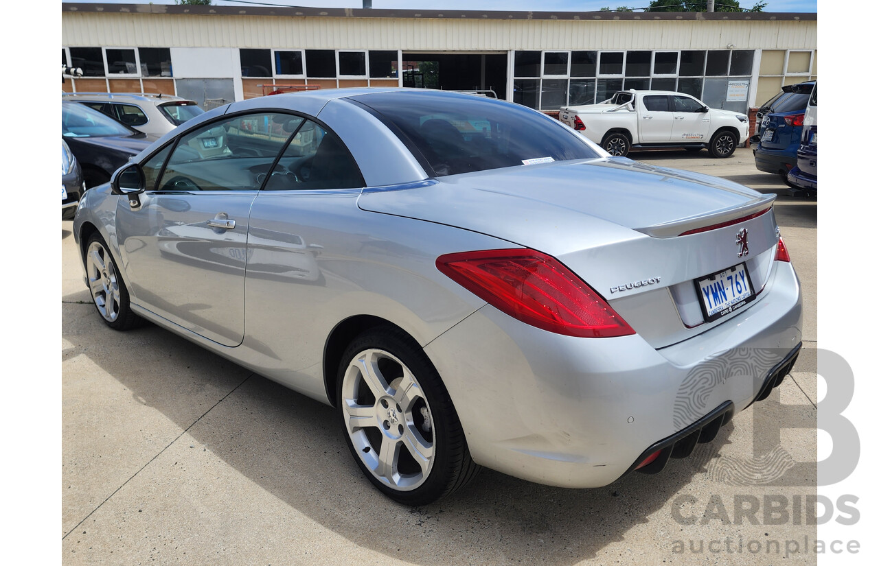 10/2011 Peugeot 308 CC  2d Cabriolet Silver 1.6L