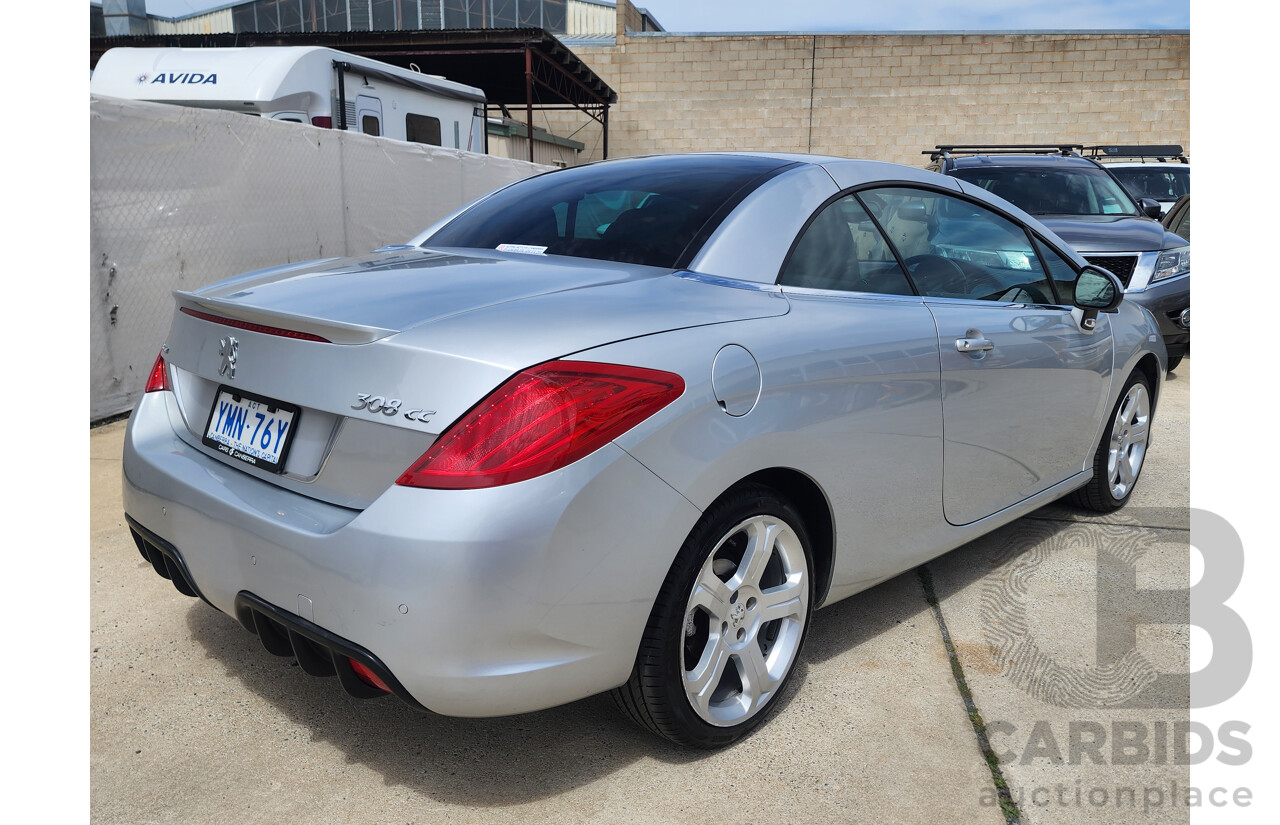 10/2011 Peugeot 308 CC  2d Cabriolet Silver 1.6L