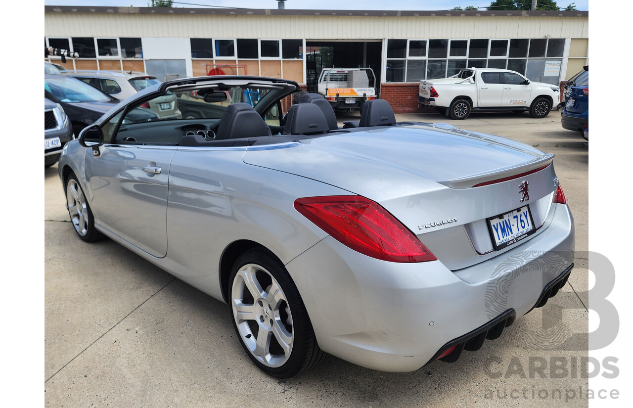 10/2011 Peugeot 308 CC  2d Cabriolet Silver 1.6L