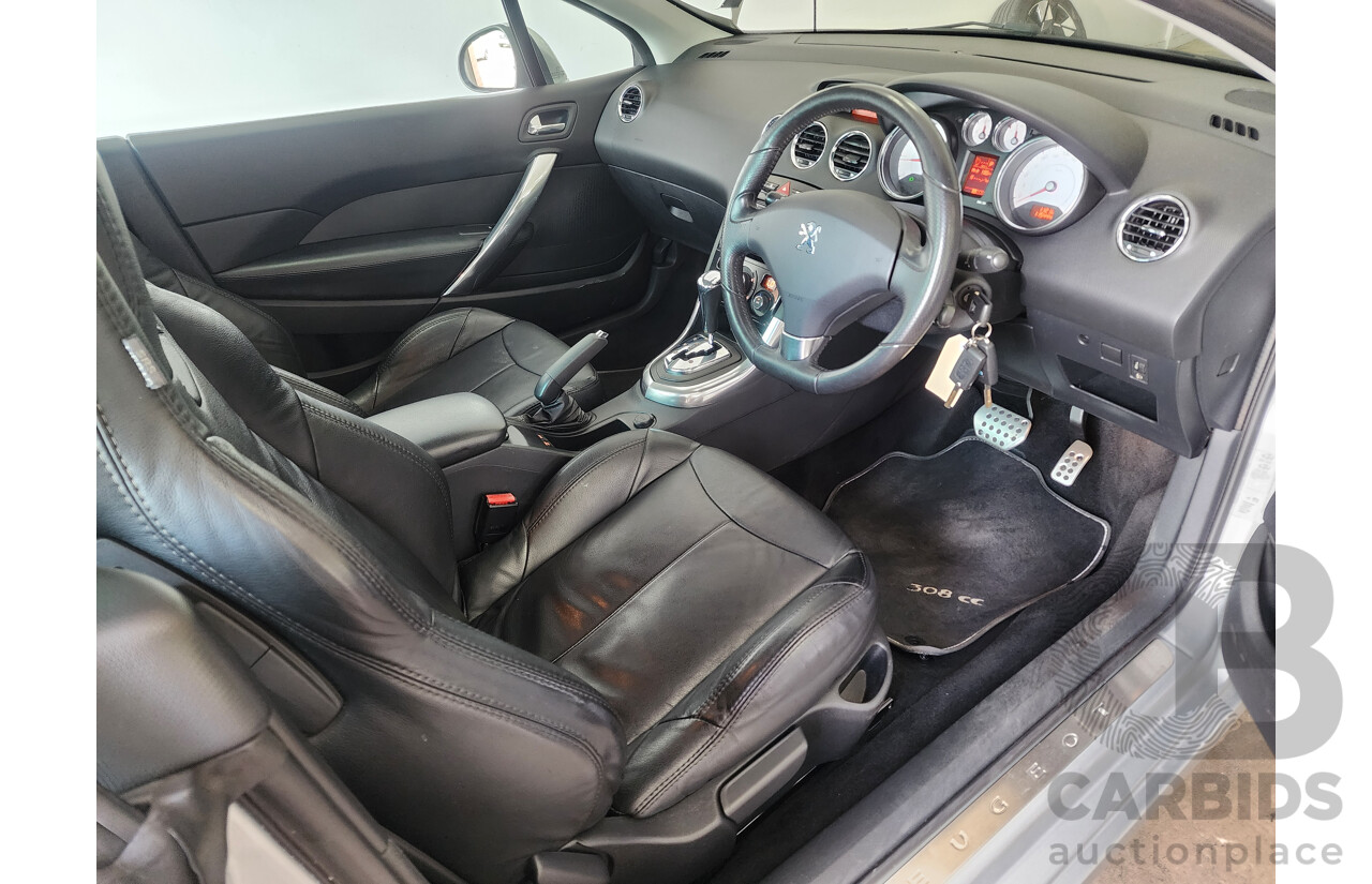 10/2011 Peugeot 308 CC  2d Cabriolet Silver 1.6L