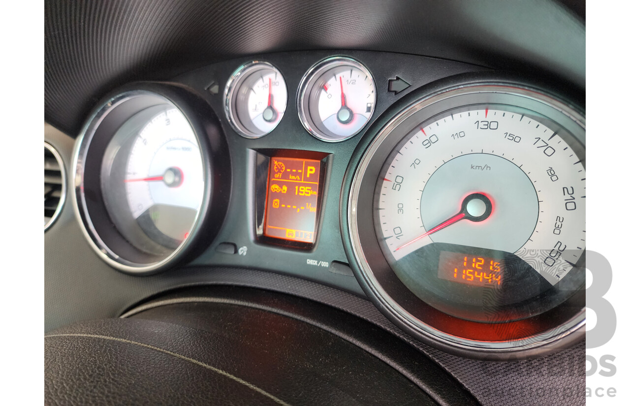 10/2011 Peugeot 308 CC  2d Cabriolet Silver 1.6L