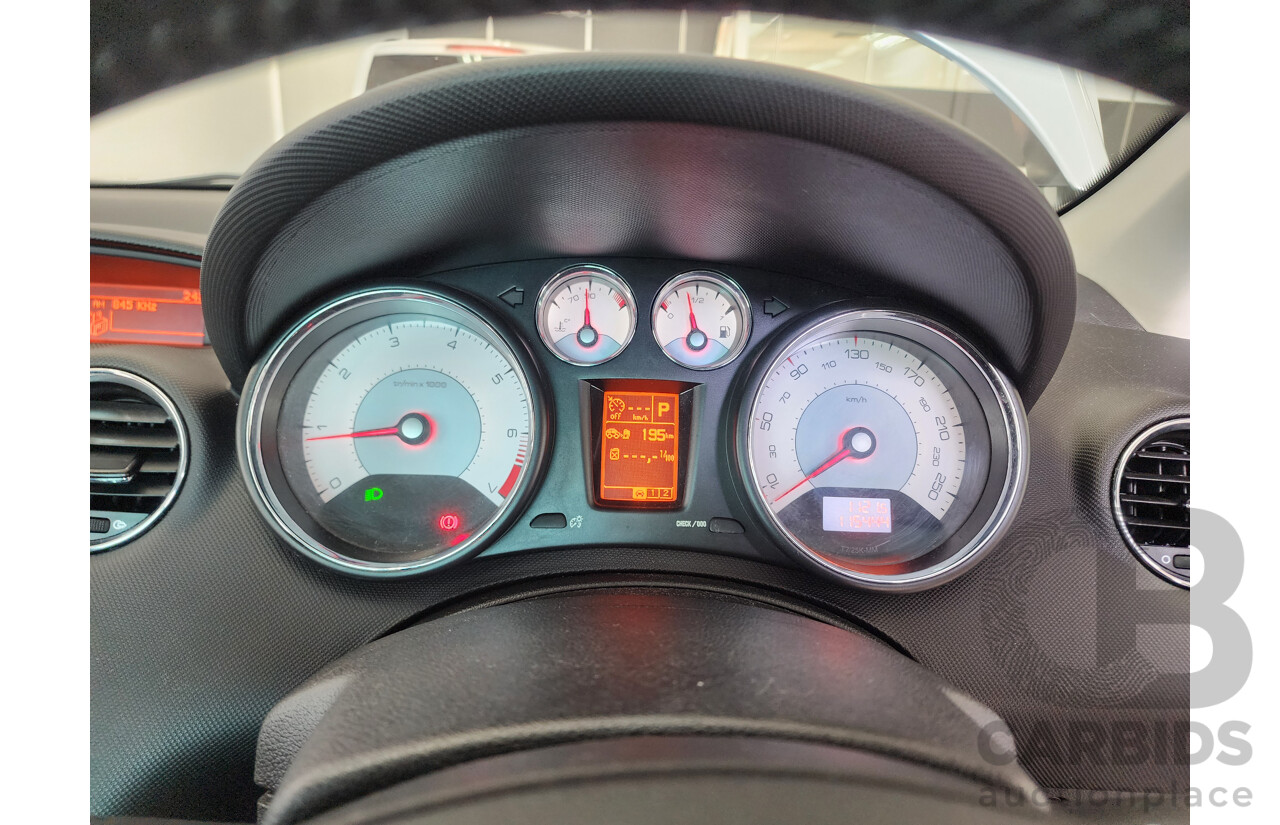 10/2011 Peugeot 308 CC  2d Cabriolet Silver 1.6L