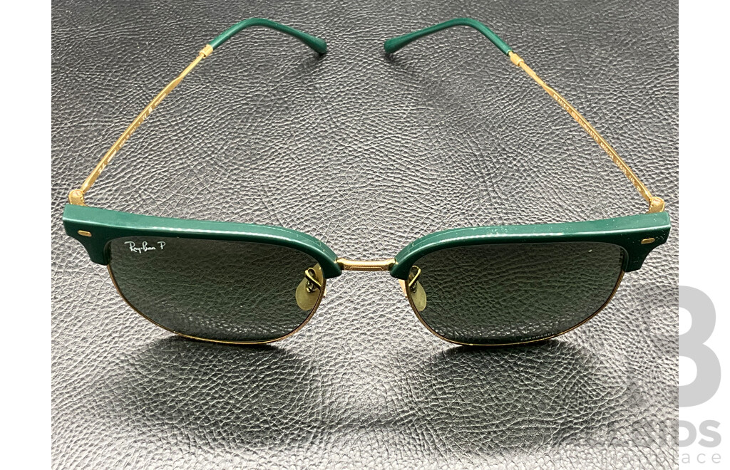 RayBan New Clubmaster (RB 4416) Green/Gold Sunglasses
