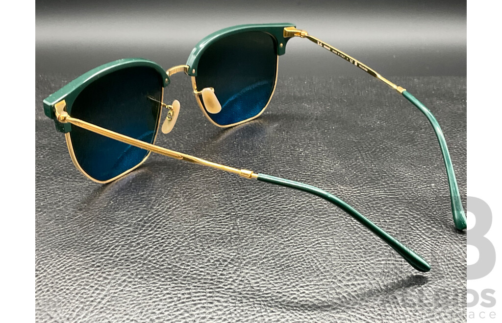 RayBan New Clubmaster (RB 4416) Green/Gold Sunglasses