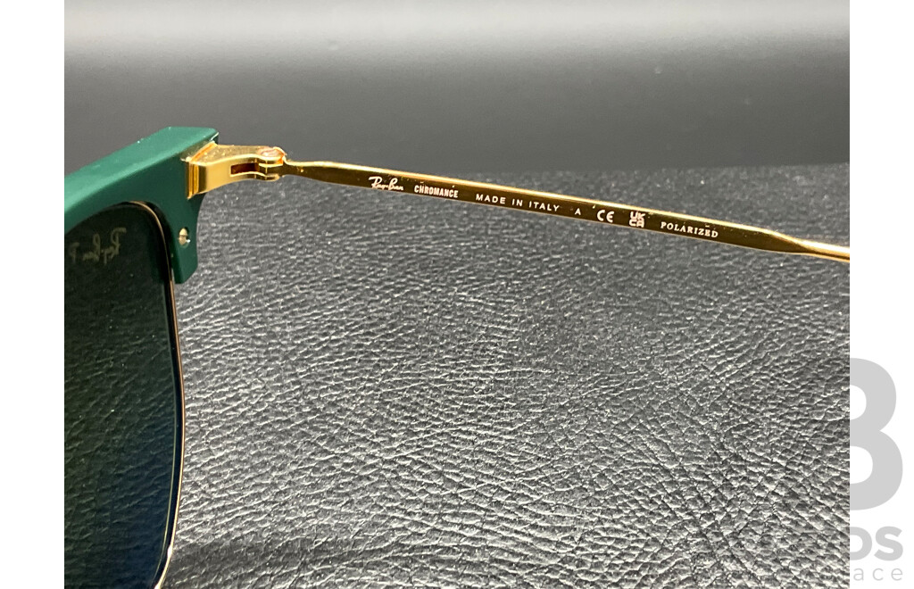 RayBan New Clubmaster (RB 4416) Green/Gold Sunglasses