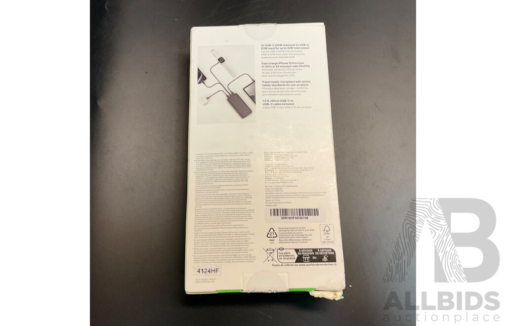 BELKIN Boostcharge 32W 4-Port Power Bank 26K