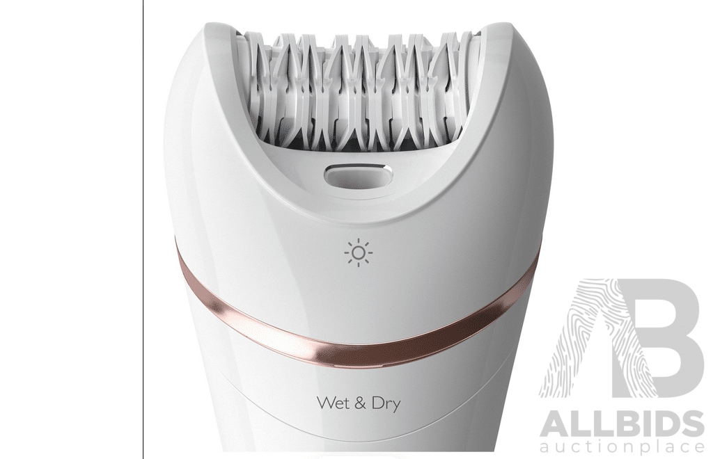 Philips Epilator 8000 Cordless Wet & Dry Epilator with 9 Accessories  ( BRE740) - ORP$259