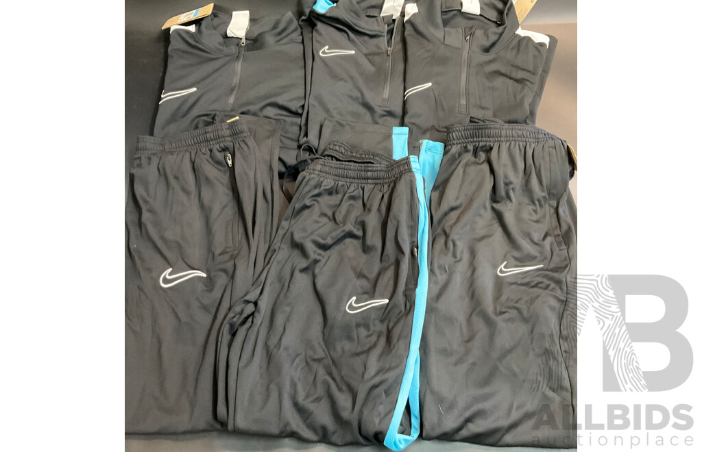 Nike Men's Long Sleeve & Pants - Sizes M & L - Lot of 6