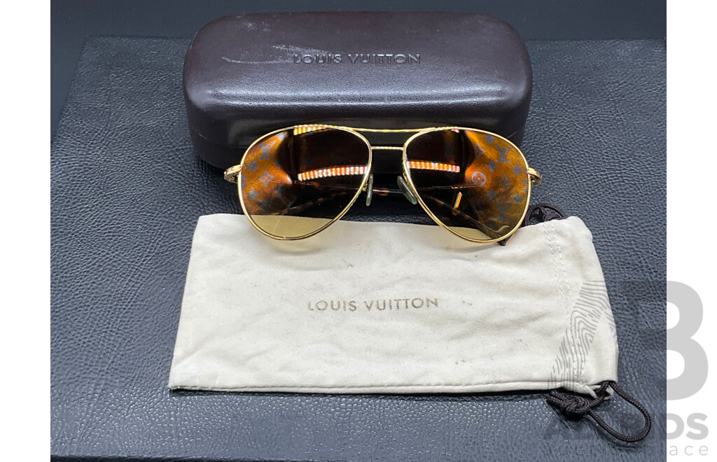Conspiration Pilote Aviator (XO164U) Sunglasses Branded LOUIS VUITTON