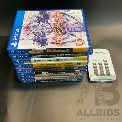 Assorted Game Disc for PS4 & Paypal Card Reader