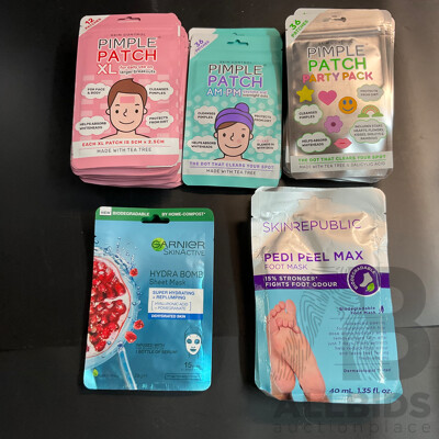 Skin Control Pimple Patch ,Garnier Face Mask & Skinrepublic Foot Mask