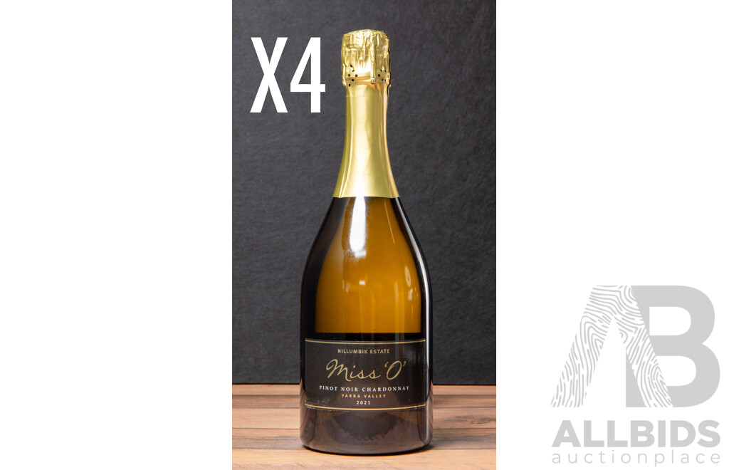 Nillumbik Estate Miss 'O' Pinot Noir Chardonnay Vintage 2021 X 4