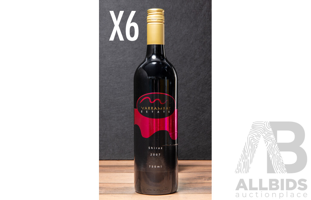 Yarramba Estate Shiraz Vintage 2007 X 6
