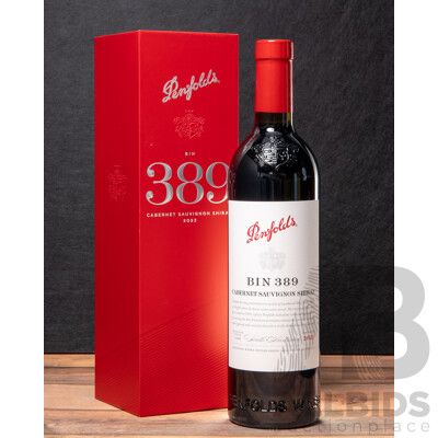 Boxed Penfolds Bin 389 Cabernet Sauvignon Shiraz Vintage 2023