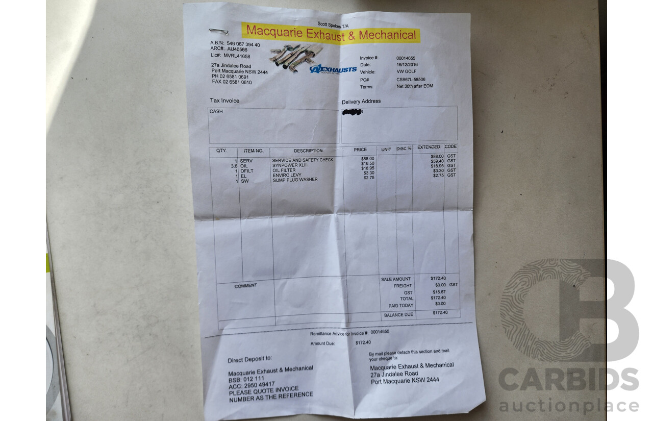 3/2014 Volkswagen Golf 90 TSI AU MY14 5d Hatchback White 1.4L