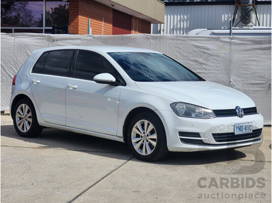 3/2014 Volkswagen Golf 90 TSI AU MY14 5d Hatchback White 1.4L