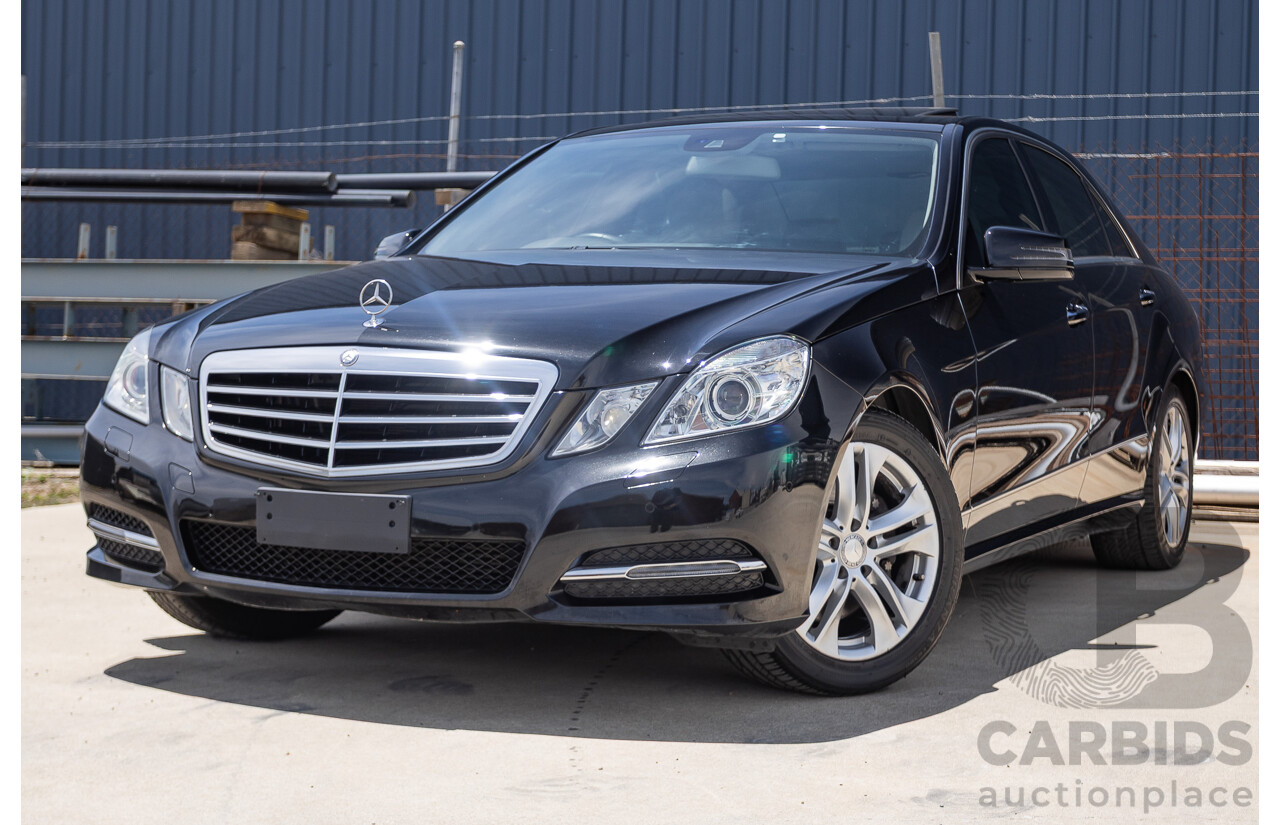 12/2012 Mercedes-Benz E250 CGI Avantgarde 212 MY12 4D Sedan Obsidian Black Turbo 1.8L