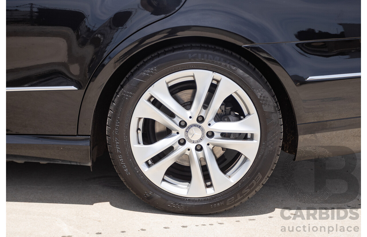 12/2012 Mercedes-Benz E250 CGI Avantgarde 212 MY12 4D Sedan Obsidian Black Turbo 1.8L