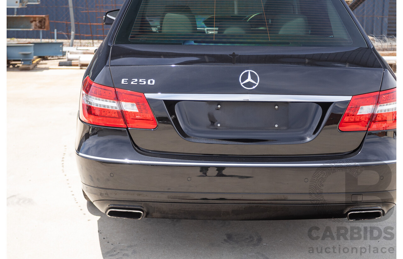 12/2012 Mercedes-Benz E250 CGI Avantgarde 212 MY12 4D Sedan Obsidian Black Turbo 1.8L