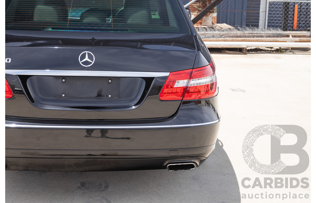 12/2012 Mercedes-Benz E250 CGI Avantgarde 212 MY12 4D Sedan Obsidian Black Turbo 1.8L