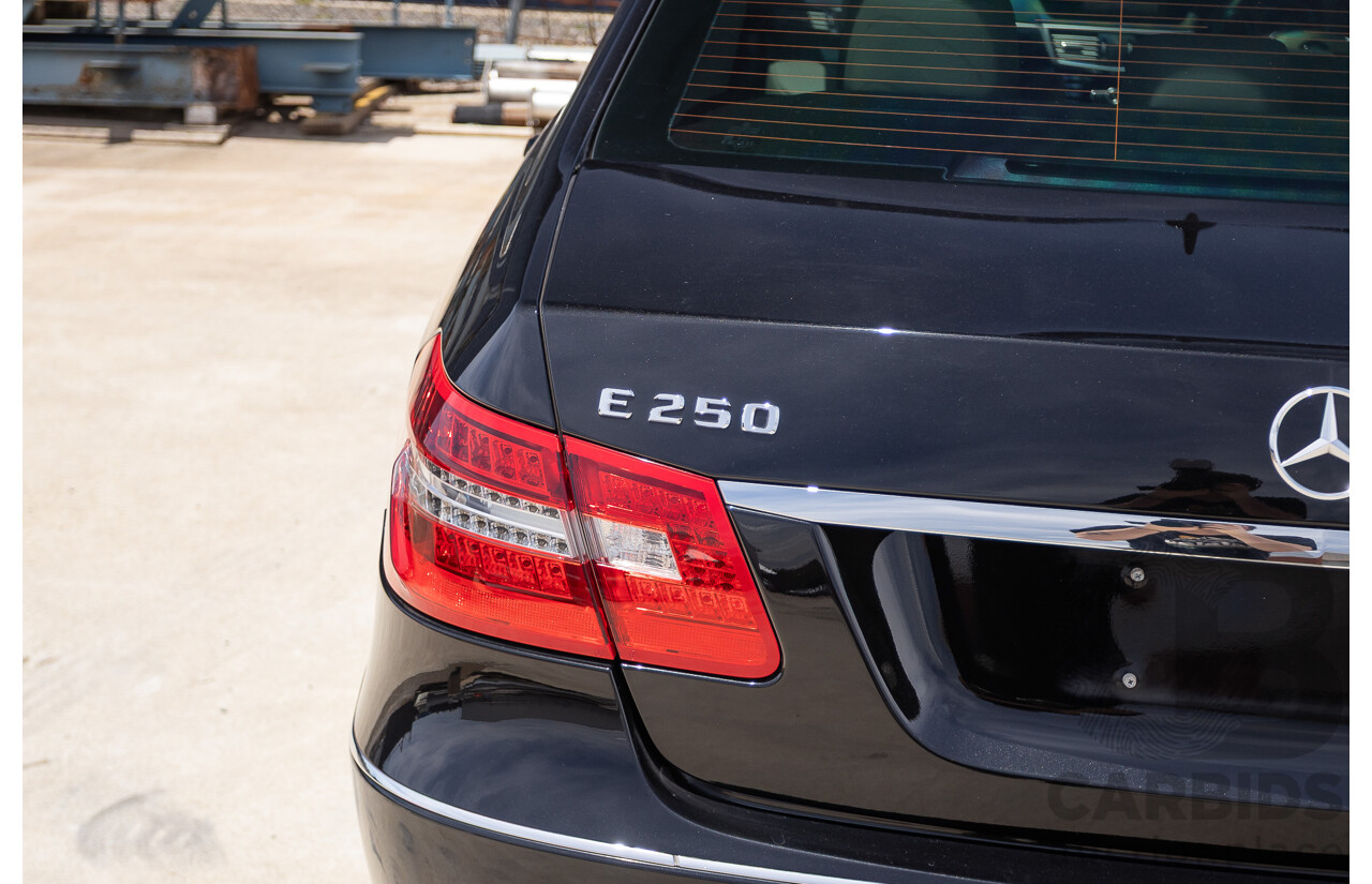 12/2012 Mercedes-Benz E250 CGI Avantgarde 212 MY12 4D Sedan Obsidian Black Turbo 1.8L