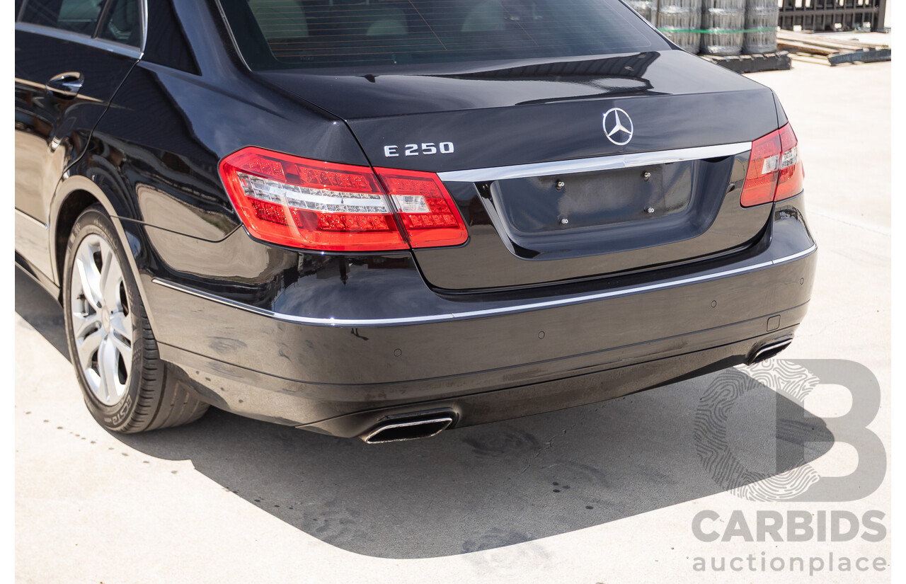 12/2012 Mercedes-Benz E250 CGI Avantgarde 212 MY12 4D Sedan Obsidian Black Turbo 1.8L
