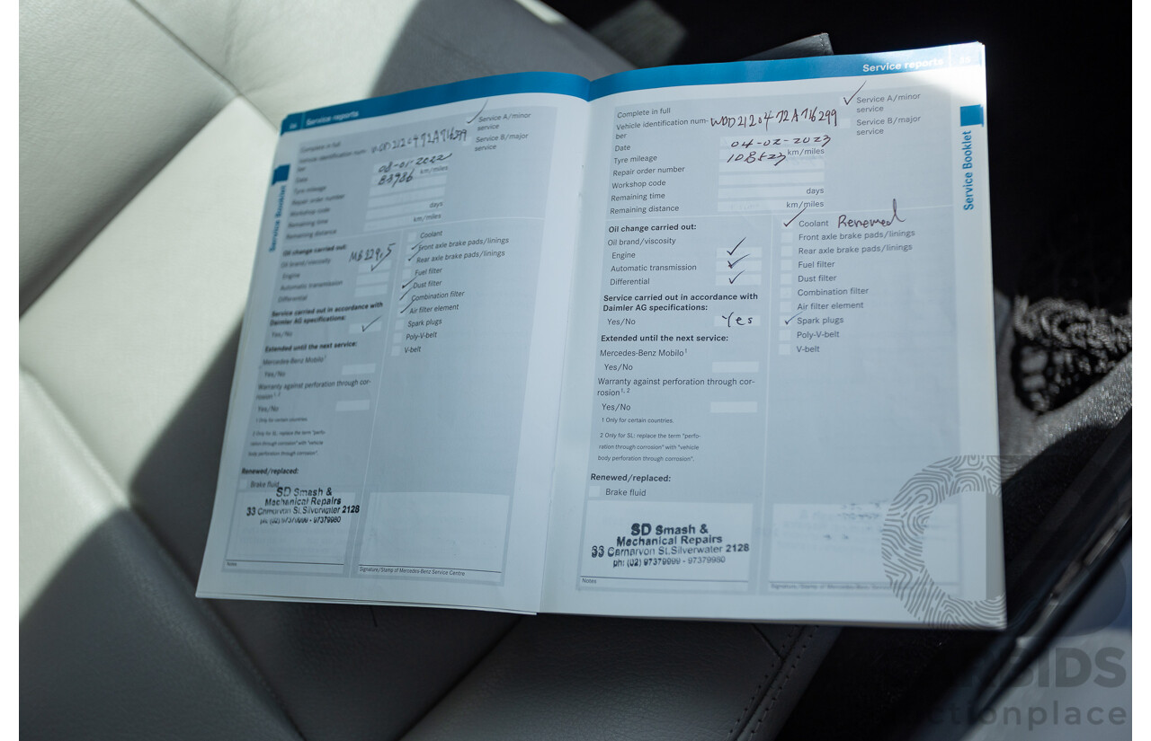 12/2012 Mercedes-Benz E250 CGI Avantgarde 212 MY12 4D Sedan Obsidian Black Turbo 1.8L