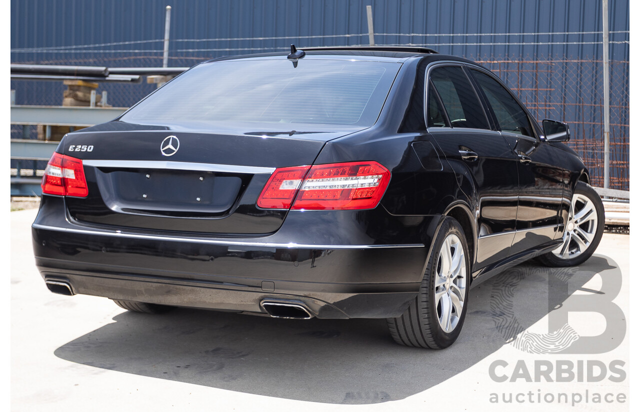 12/2012 Mercedes-Benz E250 CGI Avantgarde 212 MY12 4D Sedan Obsidian Black Turbo 1.8L