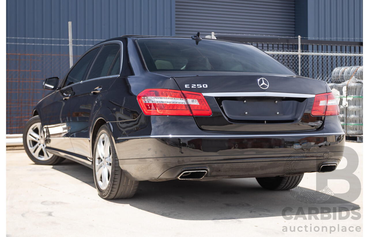 12/2012 Mercedes-Benz E250 CGI Avantgarde 212 MY12 4D Sedan Obsidian Black Turbo 1.8L