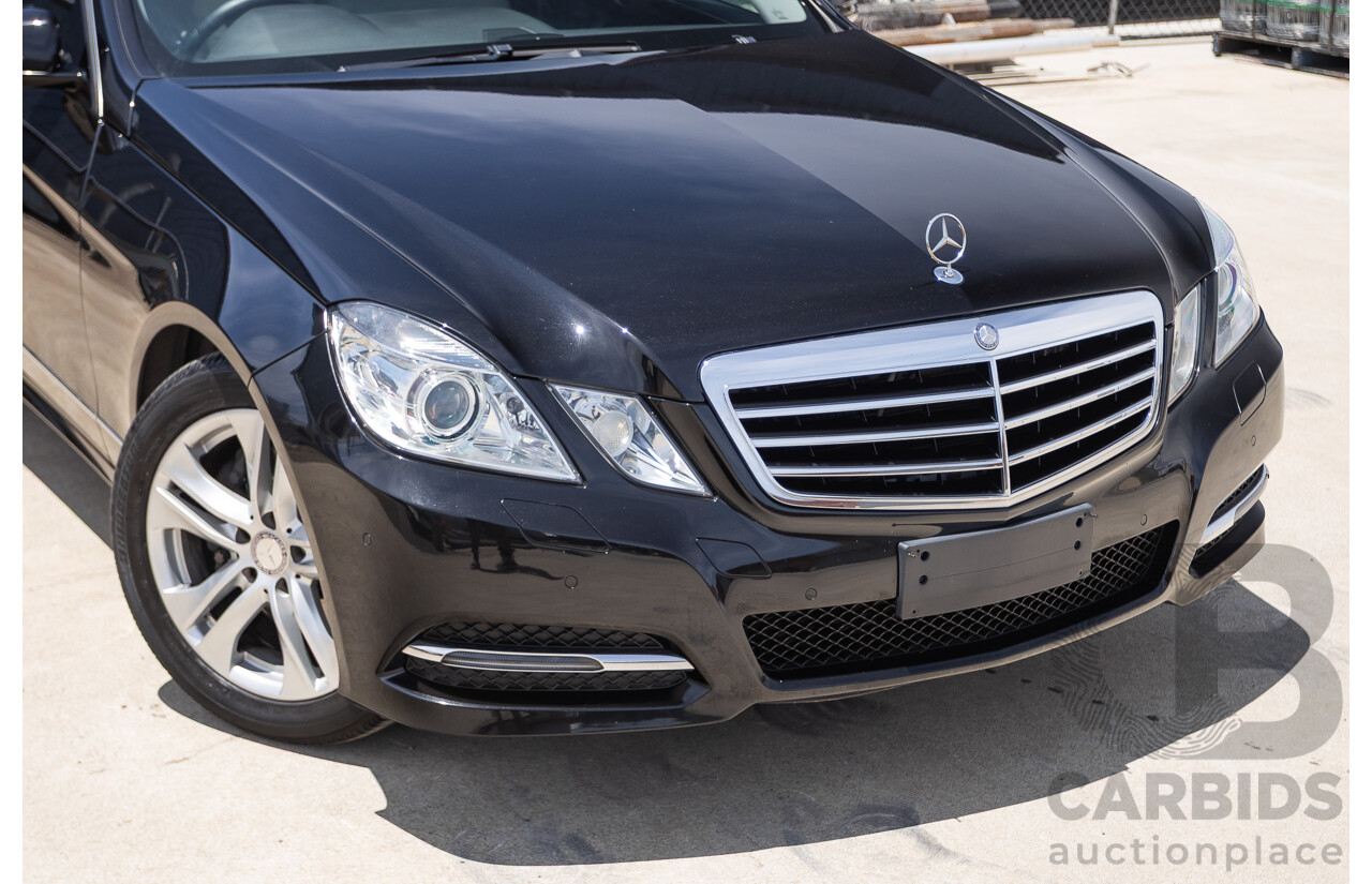 12/2012 Mercedes-Benz E250 CGI Avantgarde 212 MY12 4D Sedan Obsidian Black Turbo 1.8L