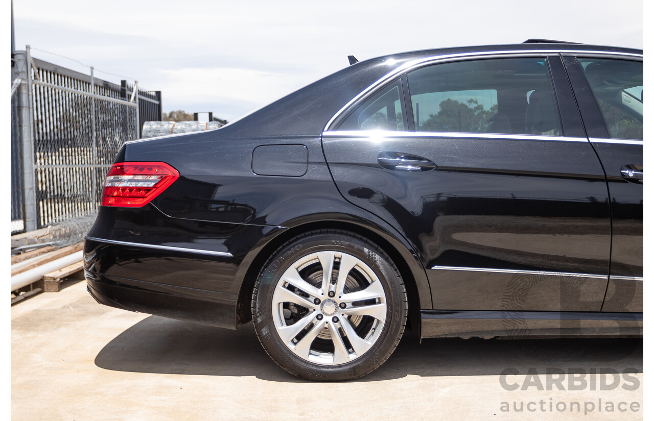 12/2012 Mercedes-Benz E250 CGI Avantgarde 212 MY12 4D Sedan Obsidian Black Turbo 1.8L